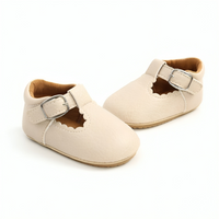 Trendy T-Tied Leather Strapped Baby Shoes