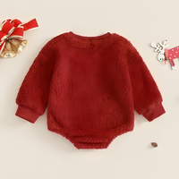 Miss Reindeer Warm Fleece Baby Bodysuit