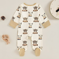 Western Zipper Footed Baby Jumpsuit