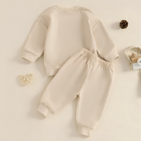 "Mama's Coffee Date" Solid Color Baby Set