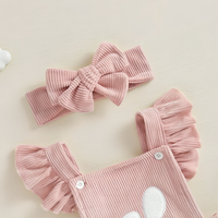 Fly Sleeve Easter Bunny Baby Romper