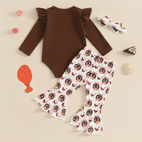 1st Thanksgiving Flared Pants Baby Set