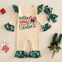 Candy Cane Cutie Holiday Baby Jumpsuit