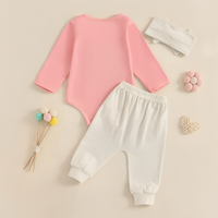 Long Sleeve "Lil Sister" Embroidered Baby Set