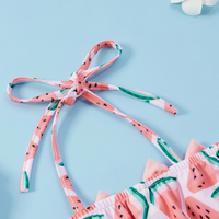 Watermelon Ruffled Baby Bikini Swimsuit