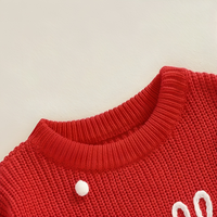 Holly Jolly Long Sleeve Pullover Top Sweater