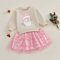 Cool Santa Pink Skirt Baby Set