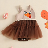 Thanksgiving Turkey Baby Jumpsuit Dress