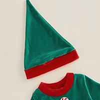 Long Sleeve Christmas Elf Dress Costume Dress