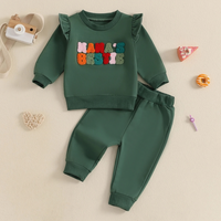 Long Sleeve Sweet Embroidered Baby Set