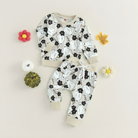 Long Sleeve Halloween Pattern Baby Set