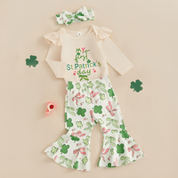 My First St. Patrick's Day Flared Pants Baby Set