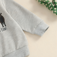 Long Sleeve Country Charm Cows Baby Set