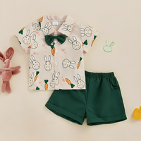 Short Sleeve Easter Gentleman Baby Set