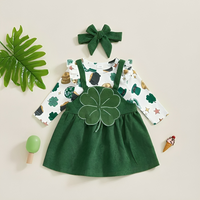 St. Patrick's Day Suspender Skirt Baby Set