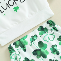 St. Patrick's Day Shamrock Baby Set