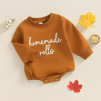 Homemade Rolls Embroidered Romper Bodysuit