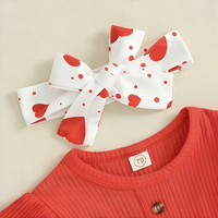 Valentine’s Day Flared Pants Baby Set