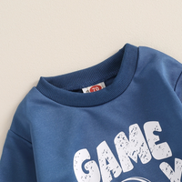 Long Sleeve Blue Game Day Baby Jogger Set