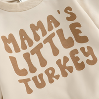 "Mama's Little Turkey" Print Thanksgiving Set