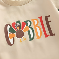 Long Sleeve Multicolor Gobble Patchwork Bodysuit