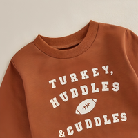 Turkey Huddles Cuddles Sweater Set