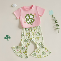 Lucky Pink Tee Flared Pants Toddler Set