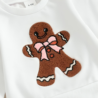 Gingerbread Embroidered Long Sleeve Set