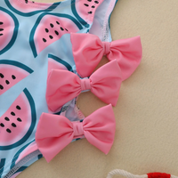 Pink Bows Watermelon Baby Swimsuit