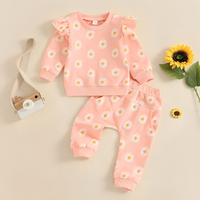 Long Sleeve Floral Pattern Toddler Set