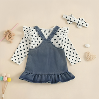 Long Sleeve Polka Dot Koala Baby Set