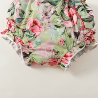 Puff Sleeve Floral Bow Top Set