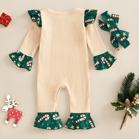 Candy Cane Cutie Holiday Baby Jumpsuit