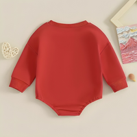 Lover Boy Embroidered Cotton Baby Bodysuit