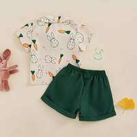 Short Sleeve Easter Gentleman Baby Set