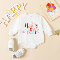 Unisex Happy New Year Knit Baby Bodysuit