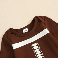 Long Sleeve Striped Football Baby Set