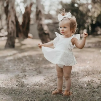 White Short Sleeve Romper Mini Dress