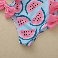 Pink Bows Watermelon Baby Swimsuit