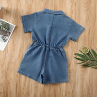 Denim Baby Girl One-Piece Jumpsuit Romper