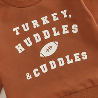 Turkey Huddles Cuddles Sweater Set