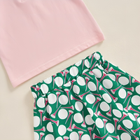 Pink Polo Golf Toddler Skirt Set