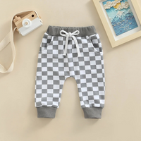 Full Checkerboard Print Baby Pants