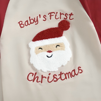 Baby's First Christmas Cotton Playsuit