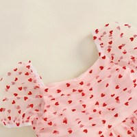 Valentine's Day Pink Hearts Toddler Dress