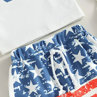 Sleeveless USA Themed Baby Set