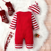 My 1st Christmas Print Holiday Themed Romper