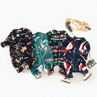 Warm Cozy Christmas Holiday Fleece Jumpsuits