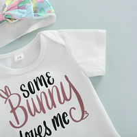 Colorful "Some Bunny Loves Me" Baby Set