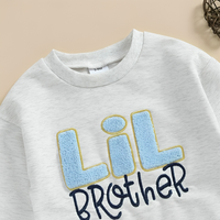 Long Sleeve "Lil Bro" Embroidered Bodysuit